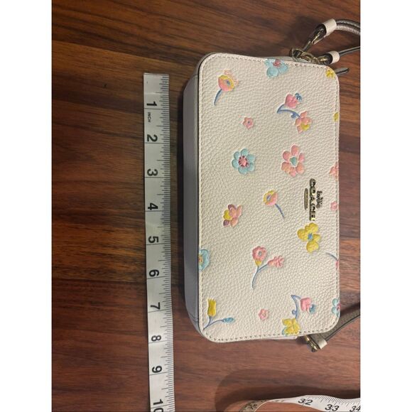 Coach Women's White Floral Kira Crossbody Bag And Matching Wallet NWOT - Picture 3 of 15